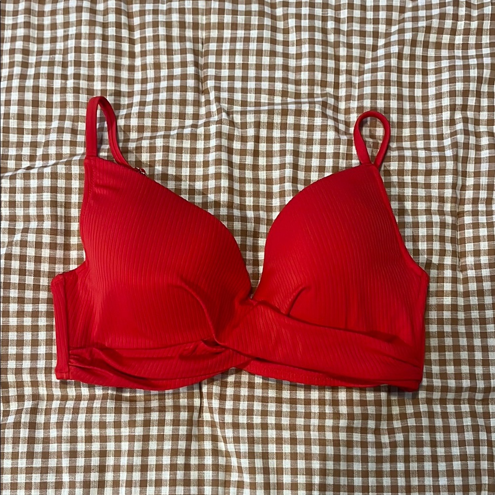 Red Women's Swim Top